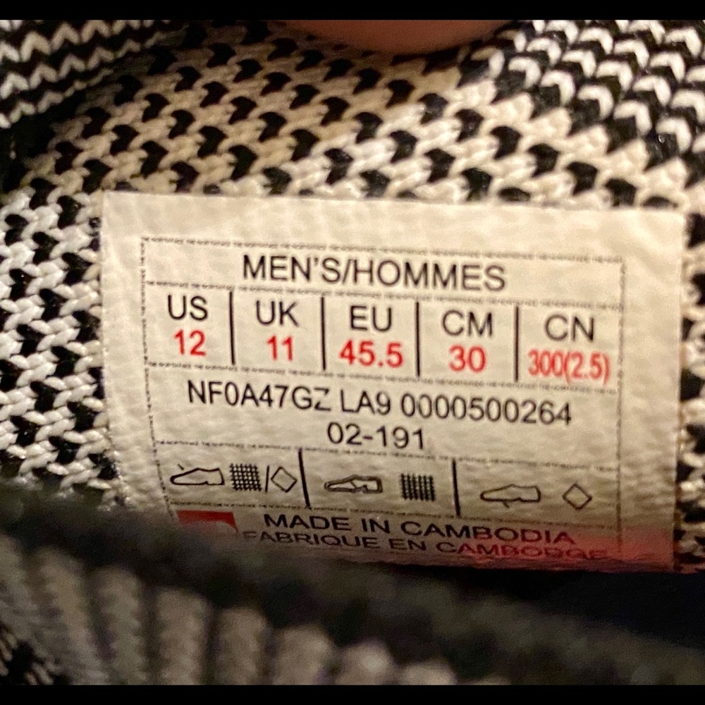 NWOB The North Face Men's Sumida Moc Knit Urban Explore White Black  size 11 US - Picture 12 of 12